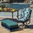 thumbnail image 5 of ARDEN Outdoor Dining Chair Cushion 20 x 20, Water Repellent, Fade Resistant 20 x 20, Salome Tropical, 5 of 12