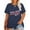F-Dark Blue, variant on XCHQRTI Cute Love Women Plus Tshirt Graphic Short Sleeve Shirt Valentine's Day Tees