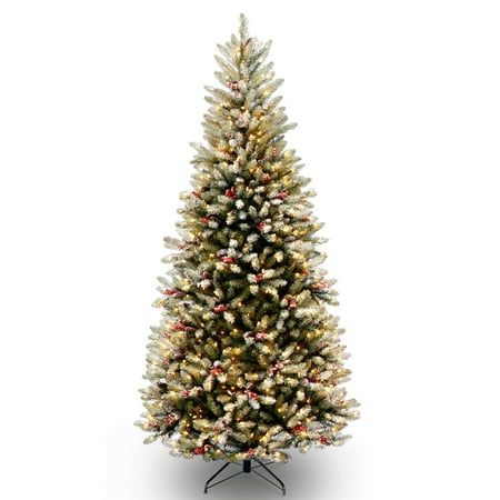 National Tree Pre Lit 7 1 2 Dunhill Fir Slim Hinged Artificial National Tree Pre Lit 7 1 2 Dunhill Fir Slim Hinged Artificial