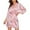 Pink, variant on Women's Satin Robes 3/4 Sleeve Silk Kimono Bath Robe Knee Length Casual Bride Bridesmaid Party Bathrobes Cozy Soft Sleepwear Rose Gold S