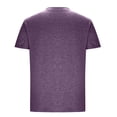 thumbnail image 4 of Satingcolo T Shirts for Man Short Sleeve Crew Neck T Shirts for Men Plain Tshirts Quick Dry Tee Casual Athletic Muscle Tshirt,Dark Purple L, 4 of 5