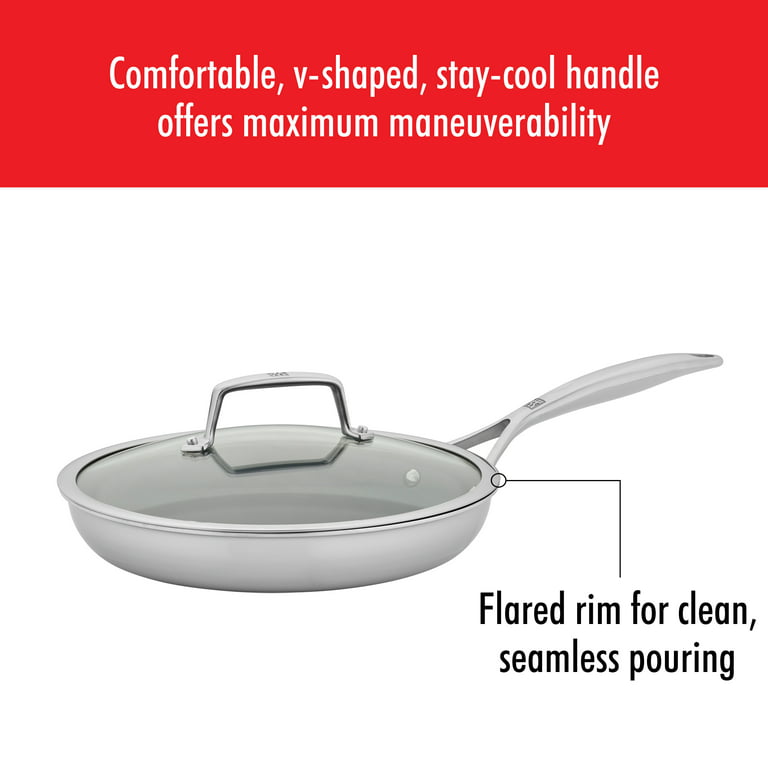 Generic Handy Pan 2-in-1 Nonstick Frying Pan & Strainer, 10-Inch, Ceramic &  Stainless Steel, PFOA Free, Dishwasher Safe, Induction, Gas & Electric