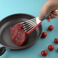 thumbnail image 4 of Wweixi Frying Spatula Nonslip Stainless Steel Slotted Fish Spatula Leaky Rustproof Non-stick Pan Cooking Supplies Red/Silver Handle, 4 of 6