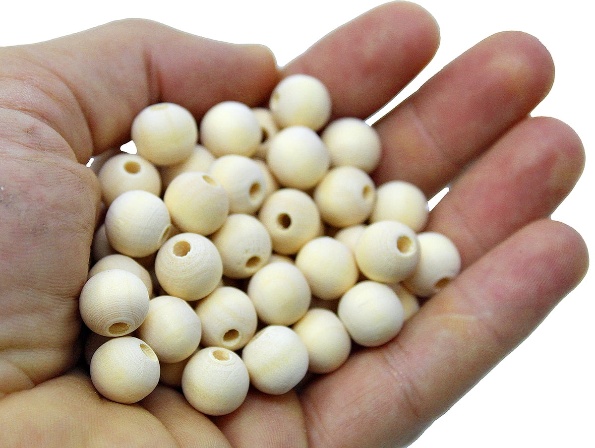 200pcs Large Hole Painted Wood Beads Wooden Charms Dyed Bead for Jewelry  Making Craft DIY Macrame Bracelets Necklaces Accessories