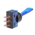 thumbnail image 3 of 5Pcs Interruptor de palanca SPST con luz LED azul 20A 12V 3P ENCENDIDO-APAGADO, 3 of 3