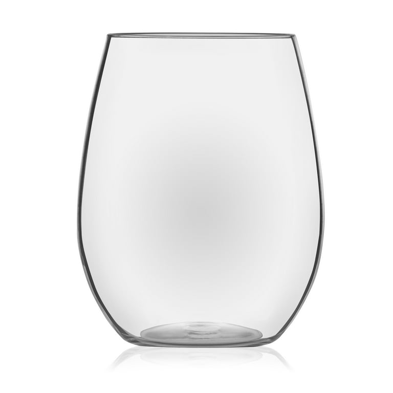 Libbey Indoors Out Break-Resistant Stemless Wine Glasses, Set of 4