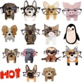 thumbnail image 2 of Soporte creativo para gafas, gafas de sol de animales, soporte de madera, 2 of 5