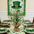 thumbnail image 4 of Decoración del hogar, decoraciones del Día de San Patricio, tréboles, árbol verde, centro de mesa, decoración festiva reutilizable para mesa de comedor, fiesta irlandesa, hogar, sala de estar, adornos, 4 of 6
