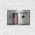thumbnail image 3 of Luxe Metal Art 'God Bless American Flag' by Lori Deiter, Metal Wall Art, 16"x12", 3 of 9