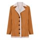 thumbnail image 5 of Puntoco Chaqueta Holgada De Manga Larga Con Bolsillos Y Botones De Color Liso Para Mujer, 5 of 5