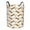 thumbnail image 2 of Balery Leopard Print Round Laundry Basket with Handles Waterproof Freestanding Laundry Hamper for Clothes Toys in the Dorm and Family-Medium, 2 of 8