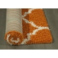 thumbnail image 5 of Ottomanson Shaggy Collection Jute Backing Moroccan Trellis Design Indoor Rug, 5 of 5