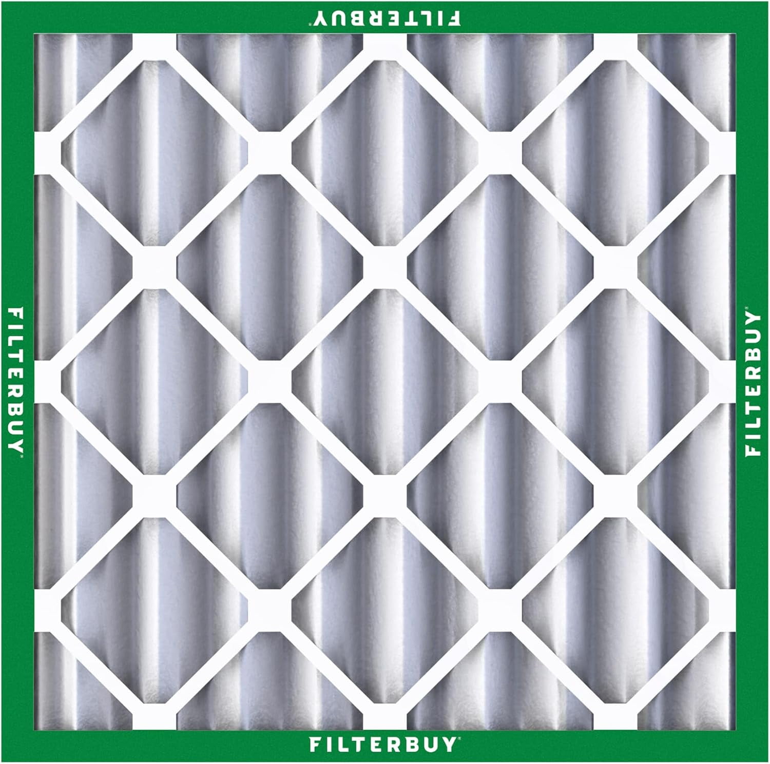 Filterbuy 20x20x4 Air Filter MERV 8 Dust Defense, Pleated HVAC AC Furnace Filter Replacement, 2-Pack