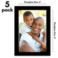 thumbnail image 6 of Americanflat 5 Pack of 4" x 6" Frames - Plexiglass Cover - Black, 6 of 7
