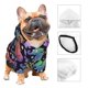 thumbnail image 3 of Fotbe Colorful Animals Sudadera con Estampado para Perros Pequeños – Suéter con Capucha para Mascotas, Tela Suave de Forro Polar con Bolsillo-Small, 3 of 7