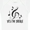 thumbnail image 4 of Inktastic Funny Music Yes Im Treble Boys or Girls Baby Bodysuit, 4 of 5