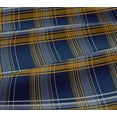 thumbnail image 5 of oneOone Viscose Jersey Dark Blue Fabric Madras Check Quilting Supplies Print Sewing Fabric By The Yard 60 Inch Wide, 5 of 5