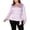 Purple - lilacmoon, variant on Women's Blouse Plus Satin Faux Wrap Ribbon Tie Belt 1X