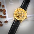 thumbnail image 3 of Men's Automatic Mechanical Watch 3ATM Waterproof Wristwatch with Genuine Leather, 3 of 8