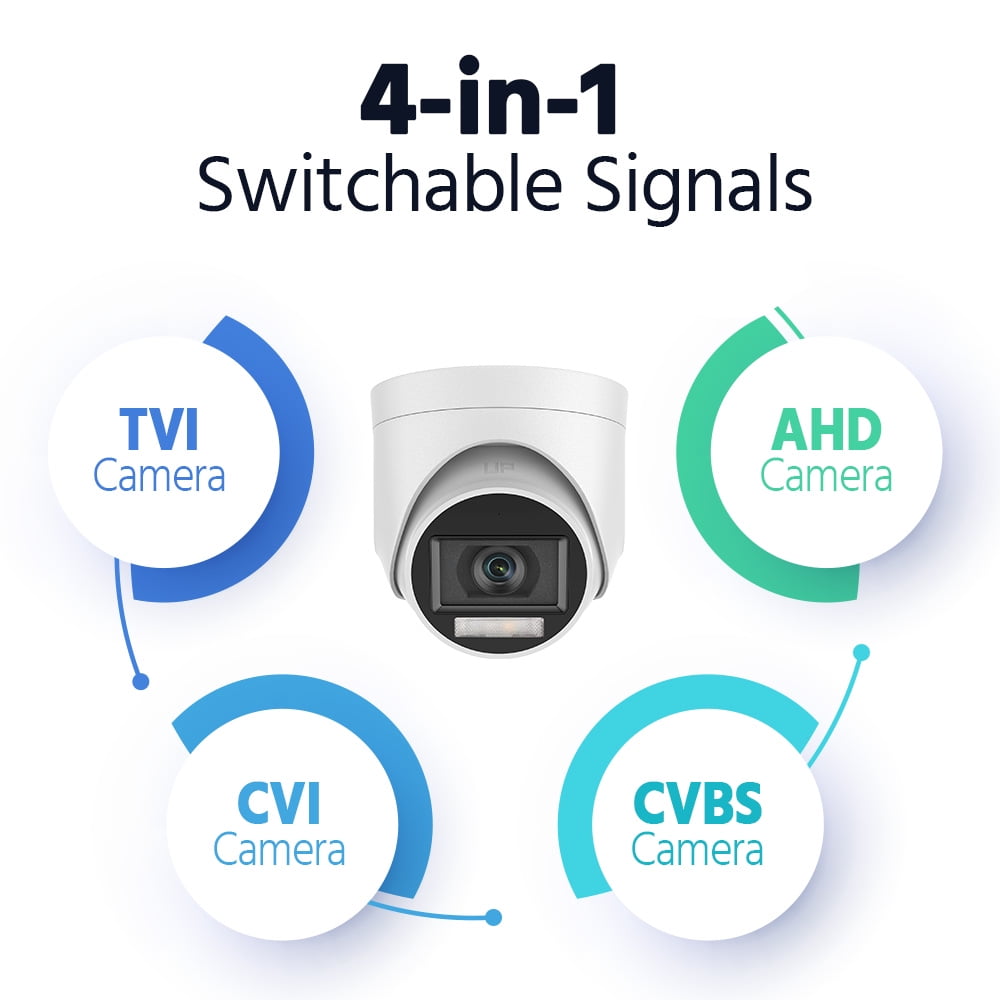 ANNKE 5MP 4PCS Outdoor Surveillance Camera with Human/Vehicle Detection,3K Wired IP67 Waterproof CCTV Outdoor Cameras for Home with Smart Dual Light,Built-in Microphone,IP67,IR Night Vision