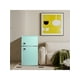thumbnail image 2 of 3.2 Cu.Ft Mini Fridge With Freezer, Double Door Compact Refrigerator, Retro Mini Refrigerator For Dorm, Office, Bar, RV, Bedroom(Green), 2 of 4