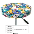 thumbnail image 4 of Rateoe tractor and garden Pattern Round Bar Stool Seat Covers,Washable Stool Cushion Slipcover Elastic Bar Chair Covers for 12-14 Inch Chair-14 inch, 4 of 7
