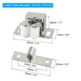 thumbnail image 2 of Uxcell Stainless Steel Cabinet Latches Wardrobe Double Roller Catch  Spring Bead Hardware Latch, 4 Set Silver Nickel, 2 of 6