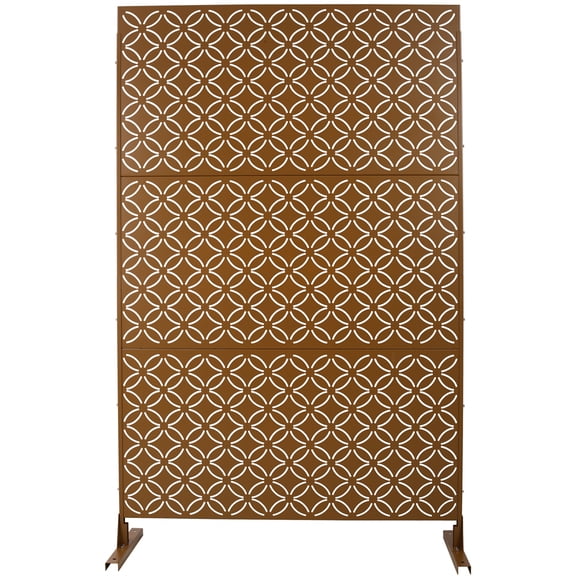 76" H×48" W Privacy Screen, Outdoor Decor Privacy Fence Screen Metal Fence Panels, Outdoor Divider for Garden Patio Backyard