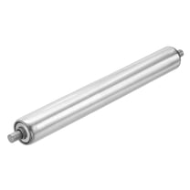 Stainless Steel Conveyor Roller 1.5" Diameter 12" Length Gravity Transmission Replacement Part (Silver)