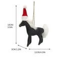 thumbnail image 5 of Aodebiao Christmas Horse Plush Toy Pendant Soft Simulation Pendant Hanging Decor for Room Party Gift Holiday Home Decoration Cute Animal Friend, 5 of 5