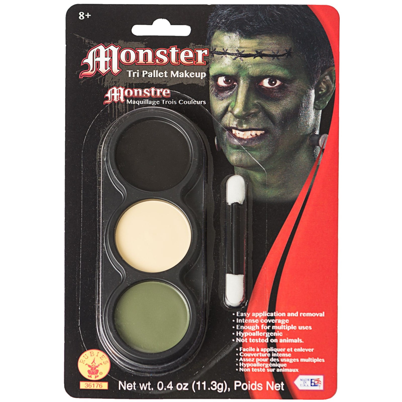 Tri Color Pallettes Monster Makeup Kit - Walmart.com