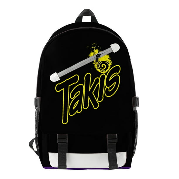 Mochila Takis Fuegos con dibujos animados para niños, escuela, anime, 28 x 18 x 46 cm
