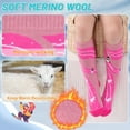 thumbnail image 3 of Kids Ski Socks 2 Pairs Girls Warm Thick Snow Socks for 3-12 Years Boys Girls, 3 of 7