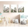 thumbnail image 4 of Hieng Woodland Nursery Wall Art Wild Animals Forest Wall Decor Prints Adventure Theme Canvas Posters Deer Bear Fox Watercolor Pictures Paintings for Boys Room Girls Room (canvas only), 4 of 6