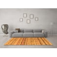 thumbnail image 3 of Ahgly Company Indoor Square Abstract Orange Modern Area Rugs, 6' Square, 3 of 4