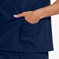thumbnail image 5 of Mens Scrubs Sets V Neck Short Sleeve Scrub Top and Jogger Pants, 11 Pockets, Water-Resistant, Easy Care, Workday Storage, For Nurses, Clinics, Long Shifts, Daily Uniforms, Shift Wear, 5 of 8