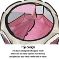 thumbnail image 5 of Feelers Pet Playpen Dog Fence Portable Foldable Cat Cage Safe Guard for Indoor Outdoor, Grey, S, 5 of 6