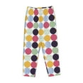 thumbnail image 4 of Goofa Polka Dot Printed Soft Pajama Pants for Women, Wide Leg Comfy Casual Lounge Yoga Pants-X-Large, 4 of 9