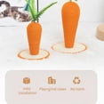 thumbnail image 3 of Kitty Scratch Post Cute Carrot Shape Kitty Floor Scratcher Wear Resistant Sisal Kitty Scratching Tree with Non-slip Stable Base for Indoor, 3 of 9