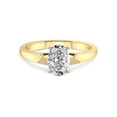 thumbnail image 3 of 2 Carat IGI Certified Oval Shape Lab Grown Diamond Engagement Ring | 14K Yellow Gold | Arielle Solitaire Lab Diamond Ring | FG-VS1-VS2 Quality Friendly Diamonds, 3 of 5