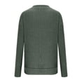thumbnail image 6 of Sweaters for Women V Neck Ribbed Knit Long Sleeve Loose Fit Soft Lightweight Pullover Tops Cozy Fall Winter Basic Sweater for Ladies Trendy Office Clothes, 6 of 6