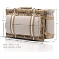 thumbnail image 2 of Canasta de picnic SatisInside 40x30x18 cm aislada con manta, 2 of 9