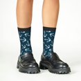 thumbnail image 5 of Kids Girls Boys Socks - anchor navyblue print Comfort Breathable Crew Socks for Boys Girls Kids, Soft Athletic Running Socks for Boys Socks 6-10 Years Old, 5 of 6