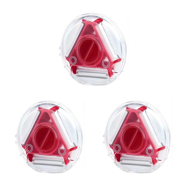 jesticaly Magic Trio Set Slicer Stainless Steel Shredder Julienne Cutter Multi Peel Blade Zesters Grater Kitchen Tool Red 3Set