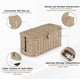 thumbnail image 4 of Caja organizadora de cables grande (paquete de 2), de ratán natural, para regleta de enchufes. 2 ranuras abiertas para ocultar cables de TV, ordenador, router, concentrador USB y regleta de, 4 of 8