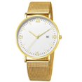 thumbnail image 1 of Reloj de pulsera de malla simple, reloj de cuarzo de moda neutral para hombre, reloj Joker, reloj para hombre, 1 of 6