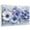 Blue, variant on Central White Gold Floral Canvas Wall Art 10" x 8" Vintage Plaster Sculpture Matte Finish Frame Picture Prints, Ready to Hang Waterproof Artwork Decor for Bathroom, Kitchen Small Wall Spaces