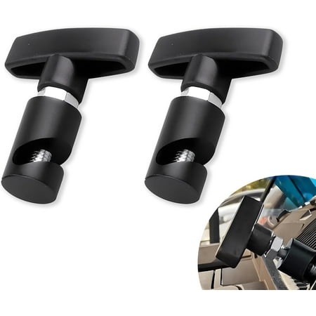 

Pack-2 Car Engine Hood Lift Rod Retainer Alloy Buckle Lift Rod Fixation Safety Anti-pinch Device Trunk Air Pressure Rod Anti-slip Shock Absorber Strut Tool Universal for Most Cars (Black)