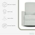 thumbnail image 6 of Evolur Raleigh Nursery Glider Recliner and Rocking Chair in Fog, 360° Swivel Motion, Multiple Recline Positions, Easy to Clean, FSC and Greenguard Gold Certified, 6 of 11