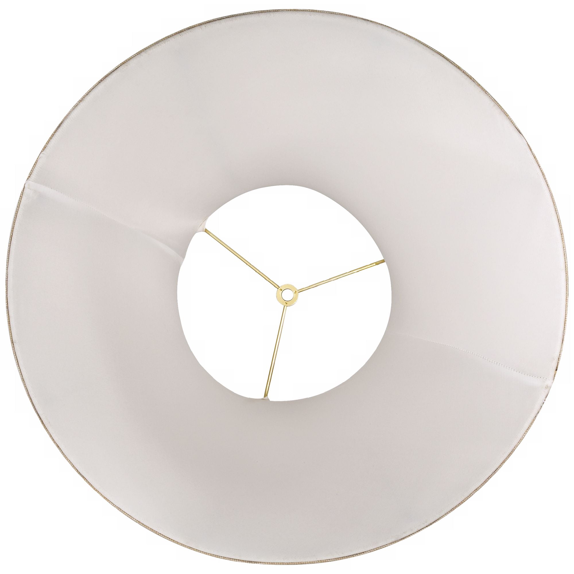 Springcrest Beige Linen Large Bell Lamp Shade 9" Top x 19" Bottom x 12.5" High (Spider) Replacement with Harp and Finial
